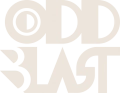 OddBlast Studio white logo